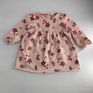 Tucker and Tate long sleeve, floral print, pint jersey dress - 18M